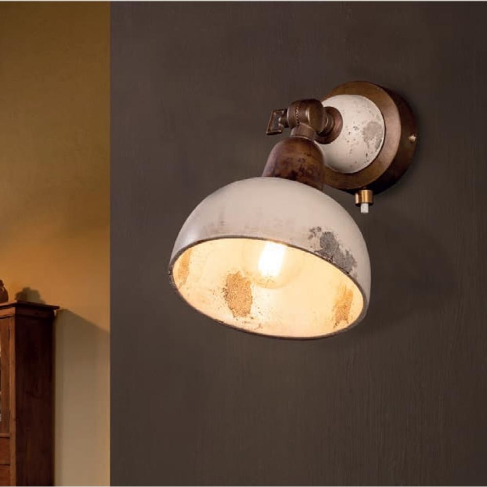 mediterran haloszoba olvasolampa klasszikus vintage falikar kapcsolhato keramia rez paraszthaz lampak konyha spotlampa allithato regies antikolt olasz toszkan imas firenze.jpg